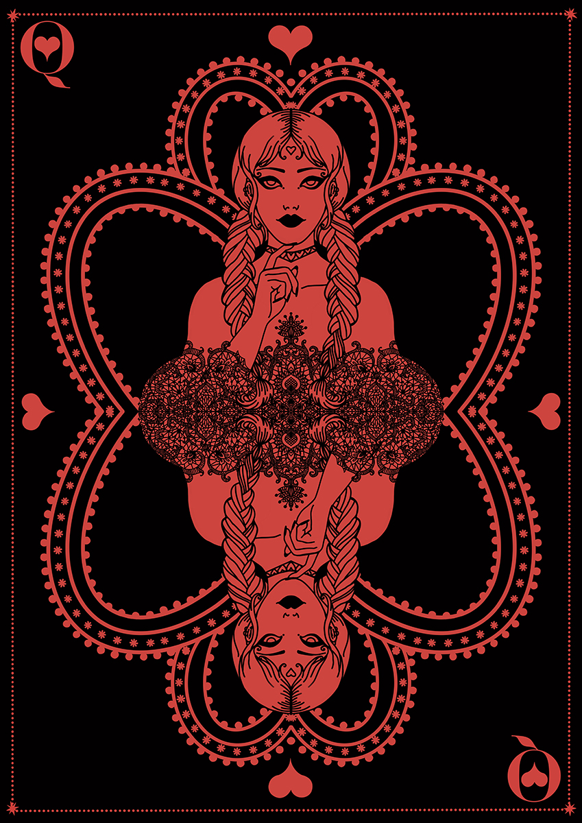 Queen-Card-Red-Zosia-Paszkiet